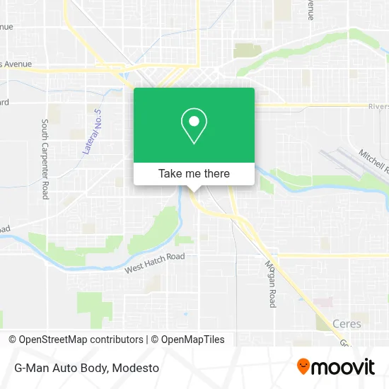 G-Man Auto Body map