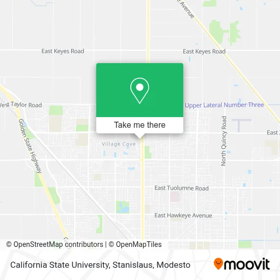 California State University, Stanislaus map