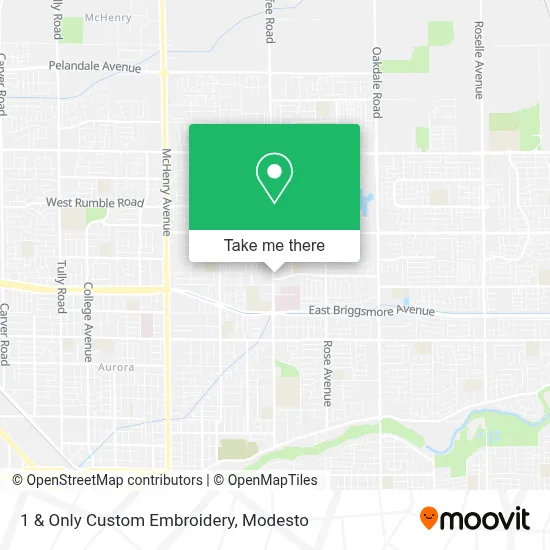 1 & Only Custom Embroidery map