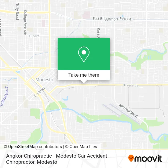 Angkor Chiropractic - Modesto Car Accident Chiropractor map