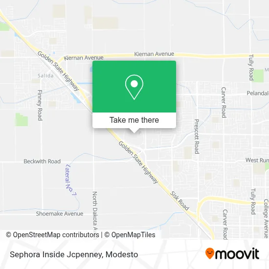 Sephora Inside Jcpenney map