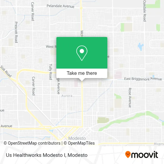 Us Healthworks Modesto I map
