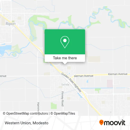 Western Union map