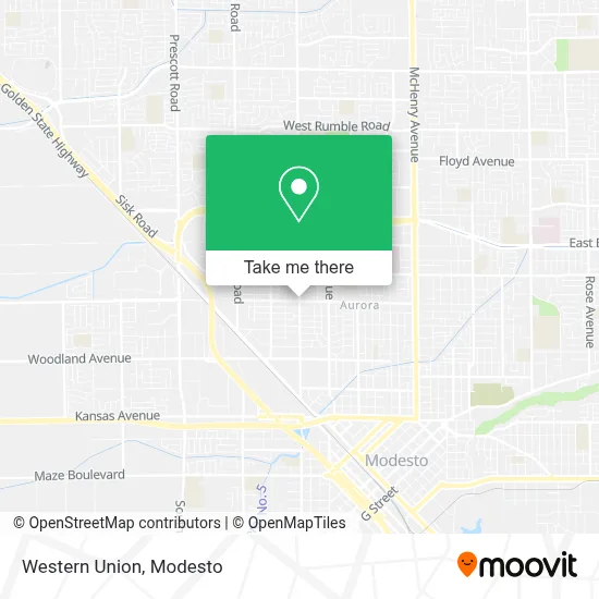 Western Union map