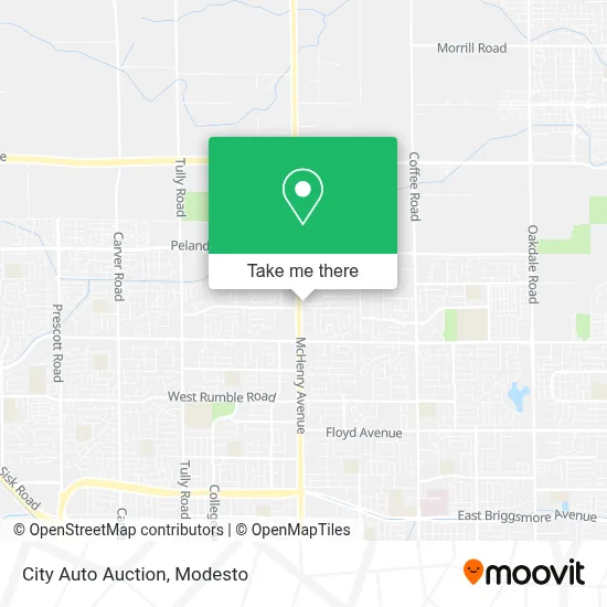 City Auto Auction map