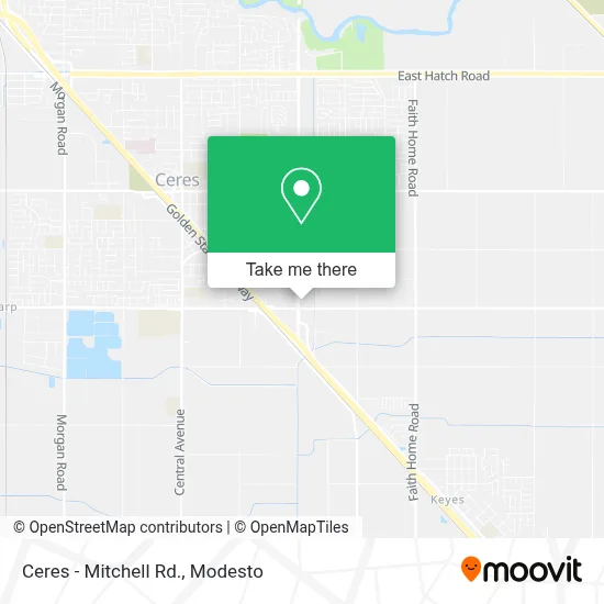 Ceres - Mitchell Rd. map