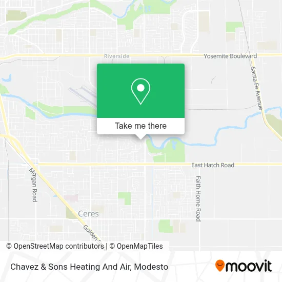Chavez & Sons Heating And Air map
