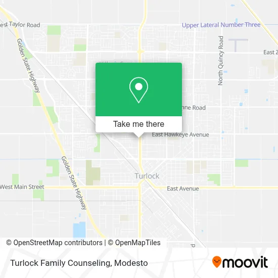 Turlock Family Counseling map