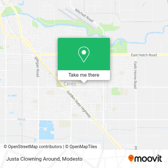 Justa Clowning Around map