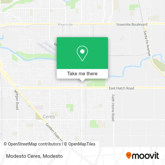 Modesto Ceres map