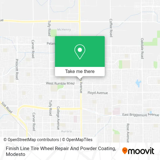 Finish Line Tire Wheel Repair And Powder Coating map
