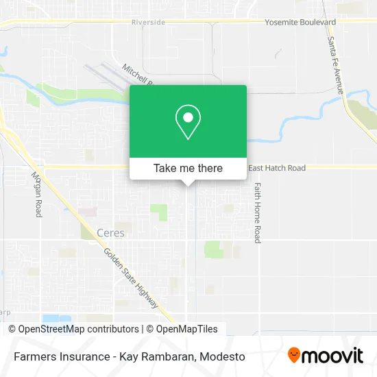 Farmers Insurance - Kay Rambaran map