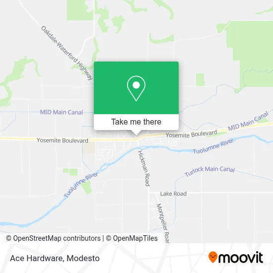 Ace Hardware map
