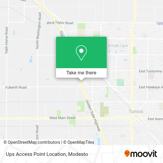 Ups Access Point Location map