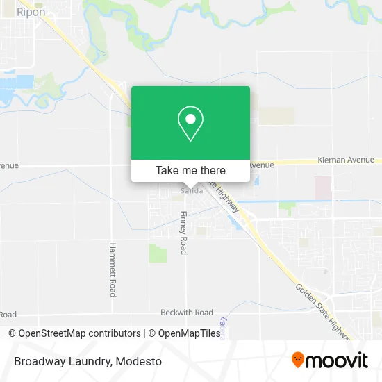 Broadway Laundry map