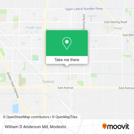 William D Anderson Md map