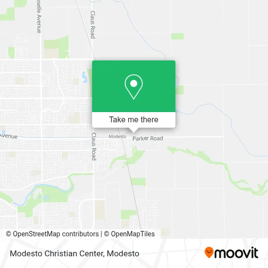 Modesto Christian Center map