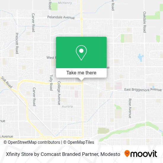 Xfinity Store by Comcast Branded Partner map