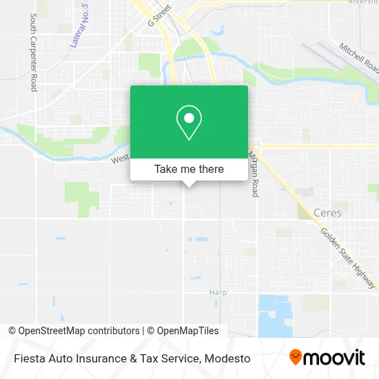 Fiesta Auto Insurance & Tax Service map