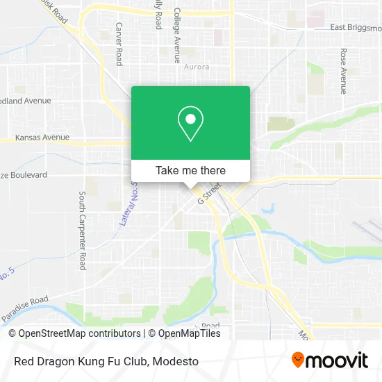Red Dragon Kung Fu Club map