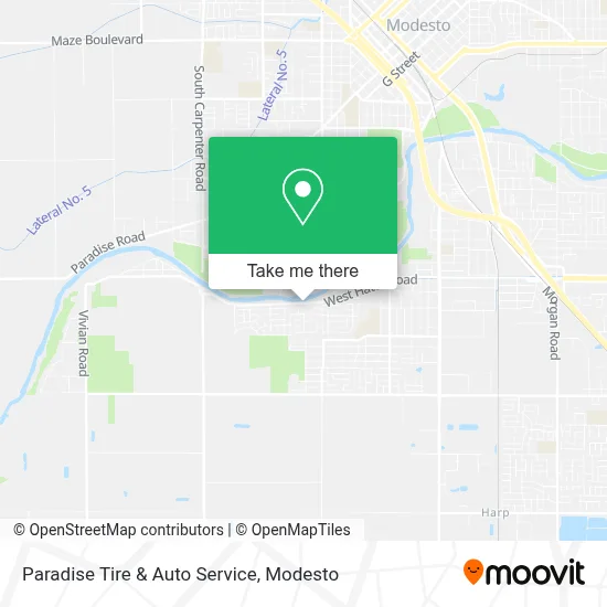 Paradise Tire & Auto Service map