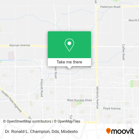 Dr. Ronald L. Champion, Dds map