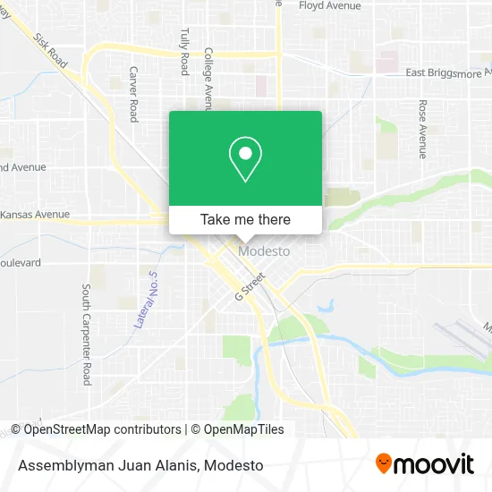 Assemblyman Juan Alanis map