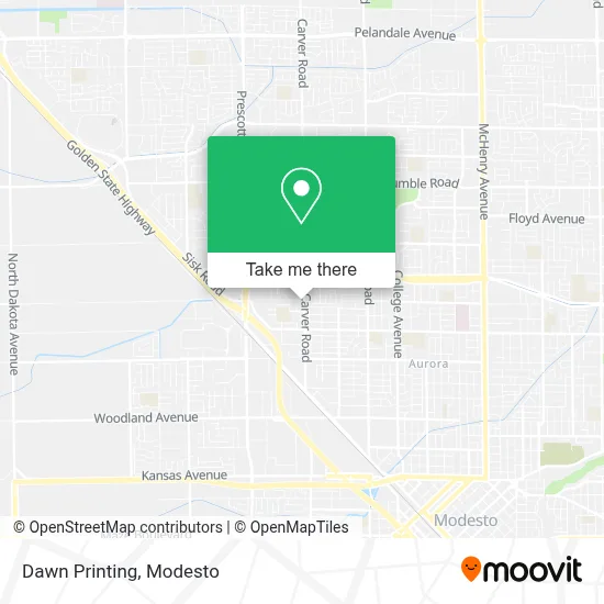 Dawn Printing map