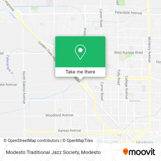 Modesto Traditional Jazz Society map