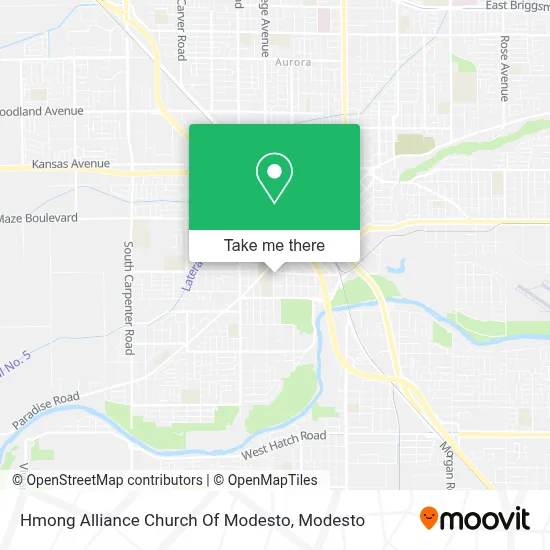 Hmong Alliance Church Of Modesto map