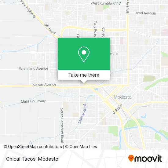 Chical Tacos map
