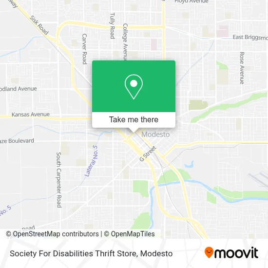 Society For Disabilities Thrift Store map