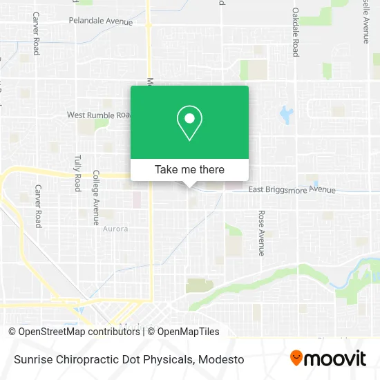 Sunrise Chiropractic Dot Physicals map
