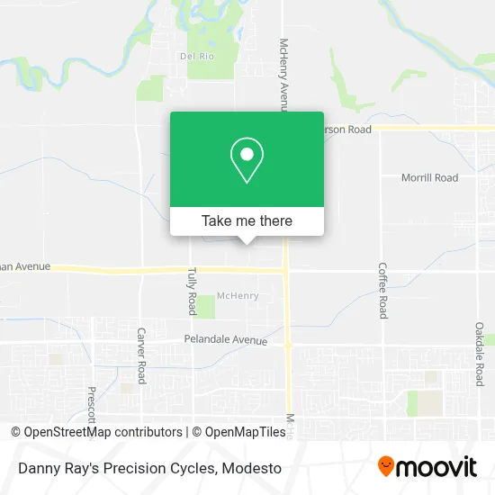 Danny Ray's Precision Cycles map