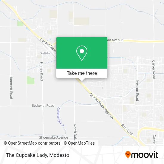 The Cupcake Lady map