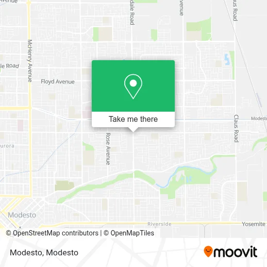 Modesto map