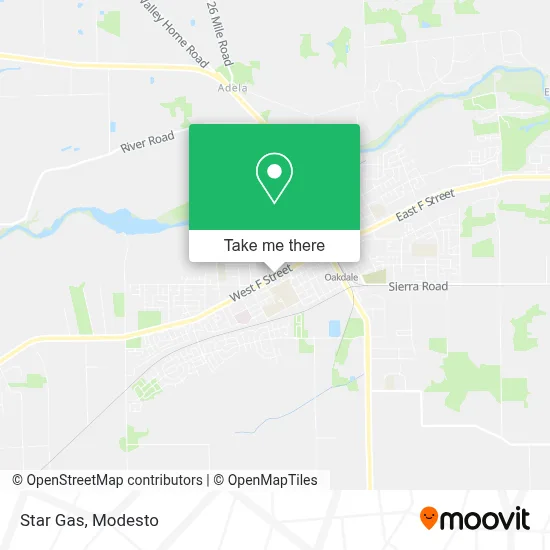 Star Gas map