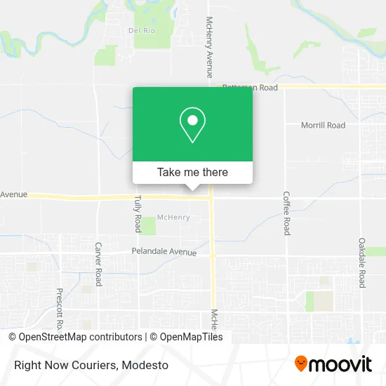 Right Now Couriers map