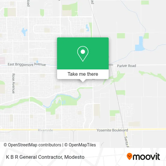 K B R General Contractor map
