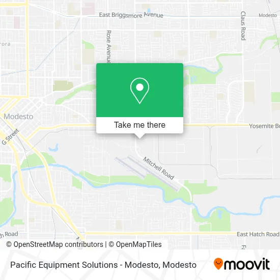 Pacific Equipment Solutions - Modesto map