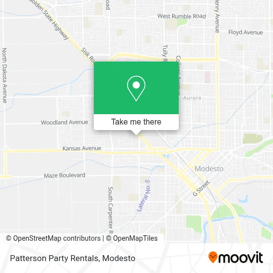 Patterson Party Rentals map