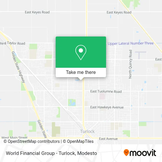 World Financial Group - Turlock map
