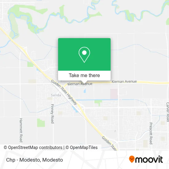 Chp - Modesto map
