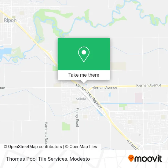 Thomas Pool Tile Services map