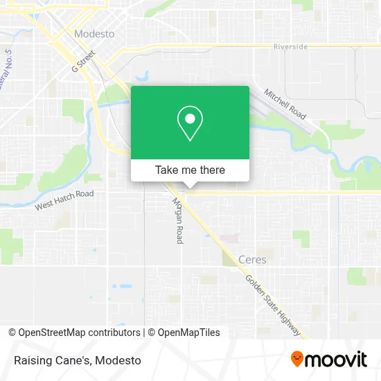 Raising Cane's map