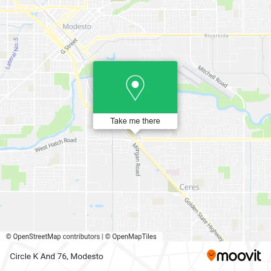 Circle K And 76 map