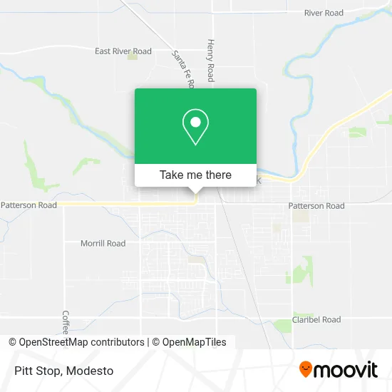 Pitt Stop map
