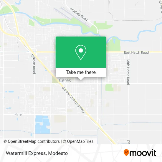 Watermill Express map