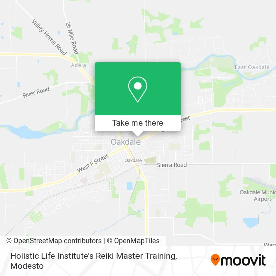 Holistic Life Institute's Reiki Master Training map