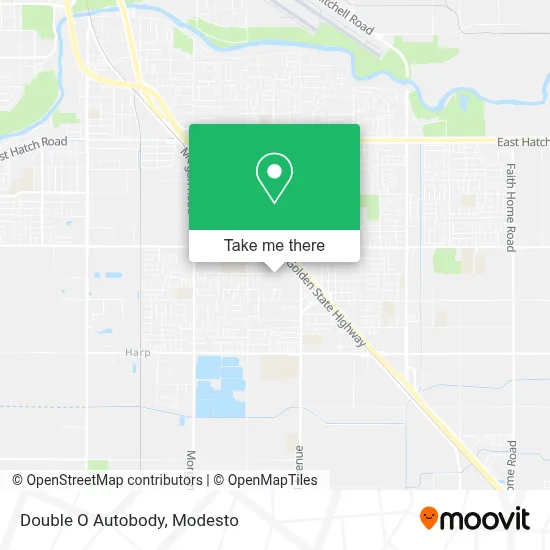Double O Autobody map